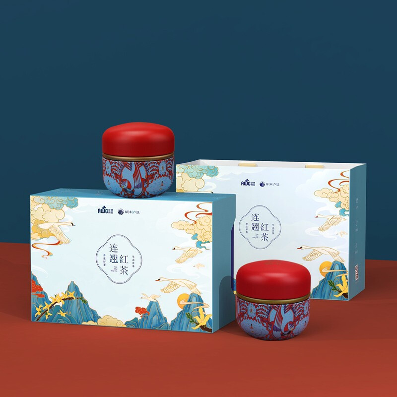 【锦绣河山】春茶头采连翘红茶 送礼自饮特级芽茶新茶茶叶礼盒装 中秋伴手礼