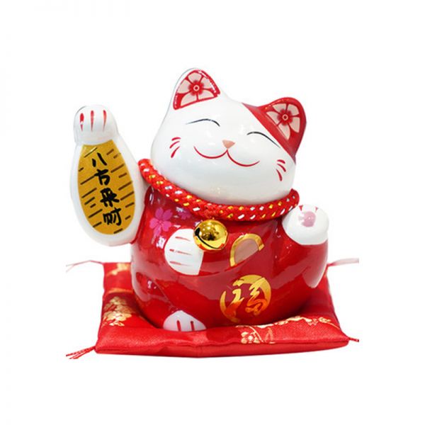 新年可爱陶瓷招财猫存钱罐摆件 财源滚滚大吉大利生意兴隆 开业活动礼品
