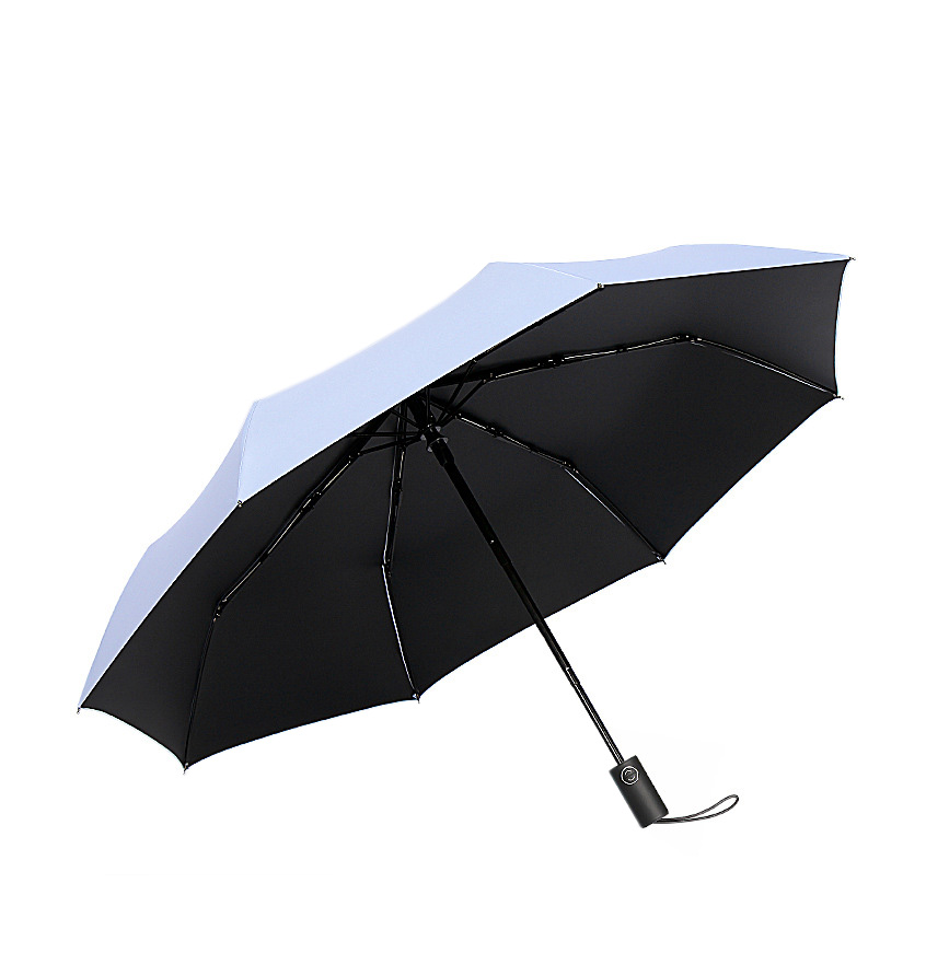 全自动三折叠伞 商务黑胶防晒晴雨伞 商务礼品