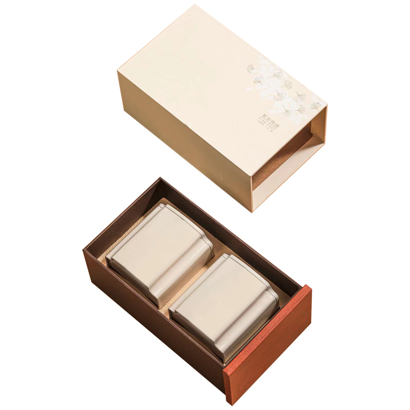 蒸蒸日上茗茶物语茉莉花茶礼盒 2021年绿茶春季鲜芽叶200g（100g*2罐）套装礼盒 拓客礼品