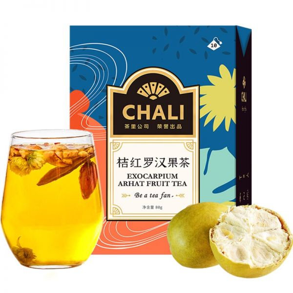 【桔红罗汉果茶】chaili 无糖健康0添加桔红罗汉果茶10包装 公司生日礼物