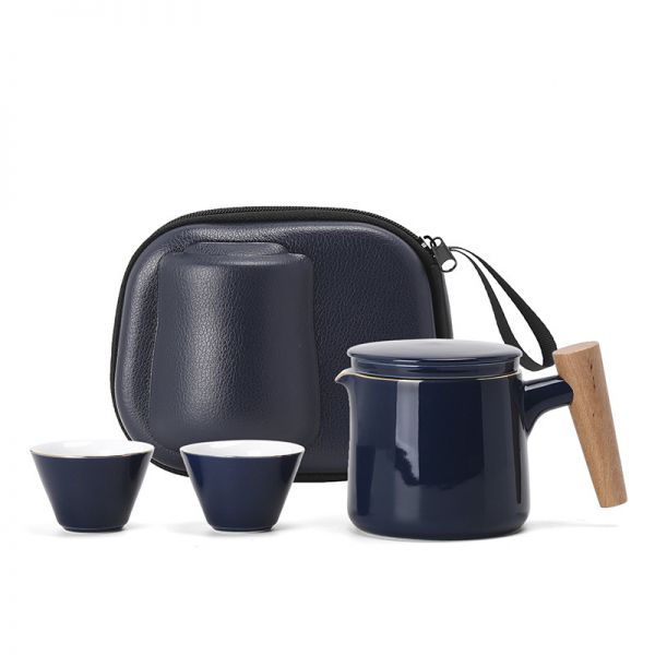 便携车载户外快客杯旅行茶具套装 简易家用小套泡茶壶茶杯 送客户礼品推荐