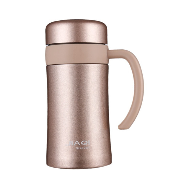 佳琪保温杯泡茶杯商务不锈钢水杯600ml 办公杯子礼品定制