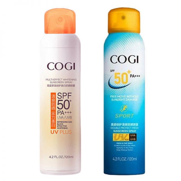 高姿 防晒喷雾小黄帽美白隔离清爽不油腻SPF50+ 全身通用防紫外线隔离霜120ml 夏季的礼品