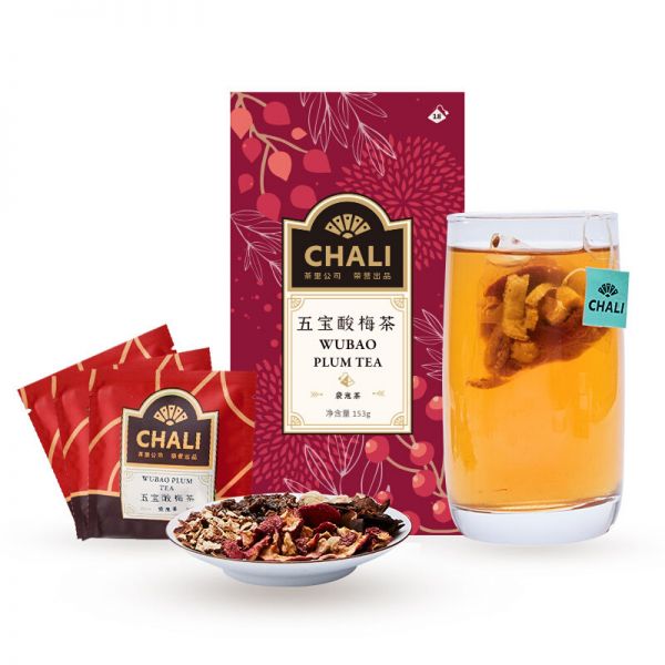 【五宝酸梅茶】chali 酸梅汤茶包18包 无糖自制酸梅汁 员工福利