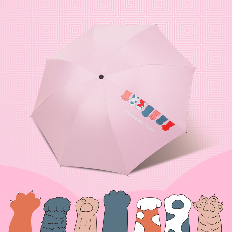 创意卡通常规款太阳伞黑胶遮阳伞 防晒防紫外线雨伞