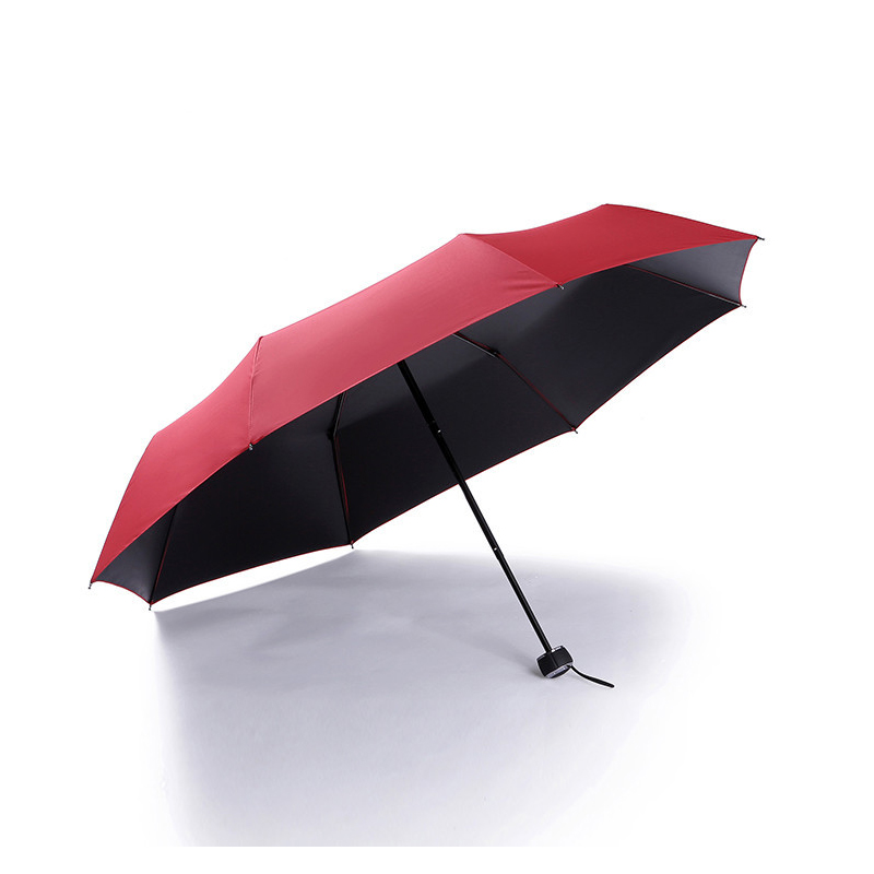 黑胶折叠广告伞 防紫外线全遮光晴雨两用伞 员工福利奖品