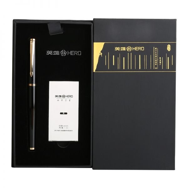 英雄（Hero）简约大方钢笔墨囊礼盒套装 商务伴手礼送什么