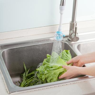 带调节阀门水龙头花洒节水器--蓝色