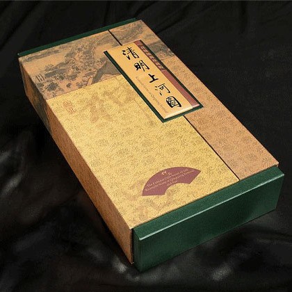 清明上河图扇套商务版 真丝织锦丝绸书画礼盒 高档礼品