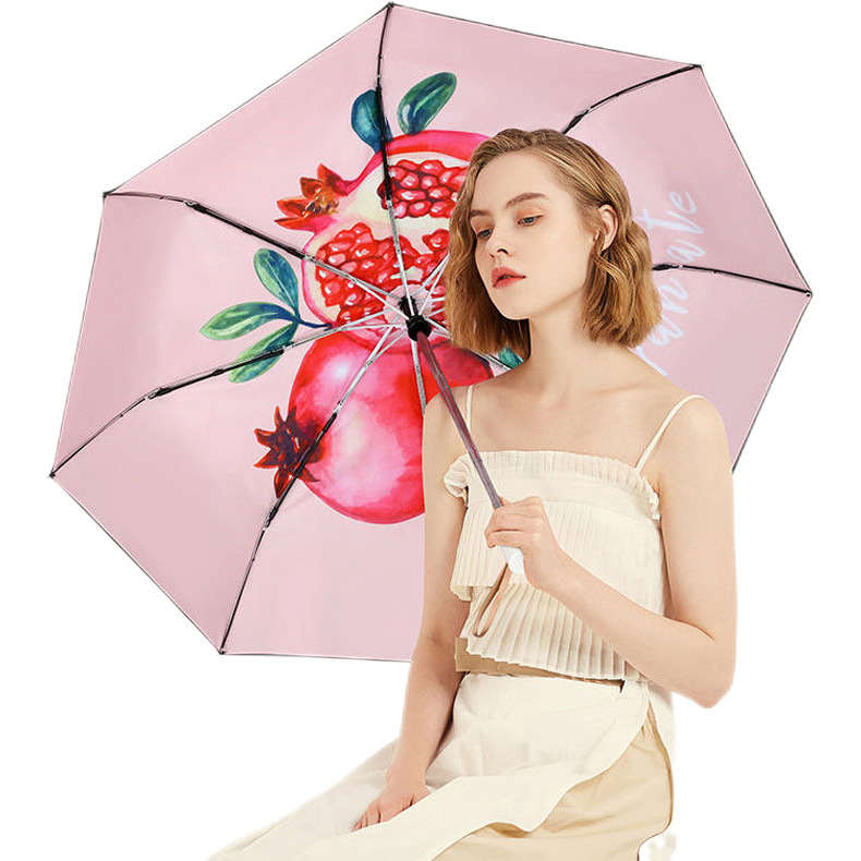 两用双层黑胶伞抗uv全自动太阳伞 防晒防紫外线遮阳伞女晴雨伞 三八节礼品