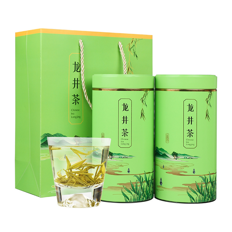 明前豆香龙井茶罐装250g 龙井绿茶新茶礼盒装 商务礼品定制