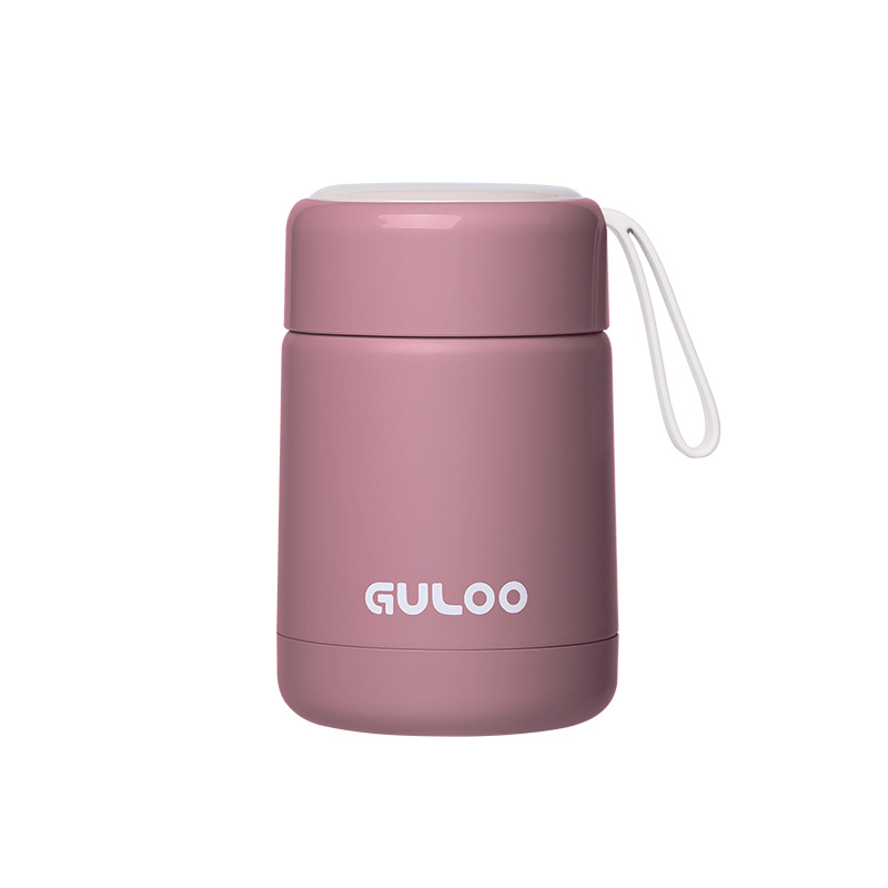 GULOO纯色焖烧杯 便携防漏汤壶300ml 特色创意礼品