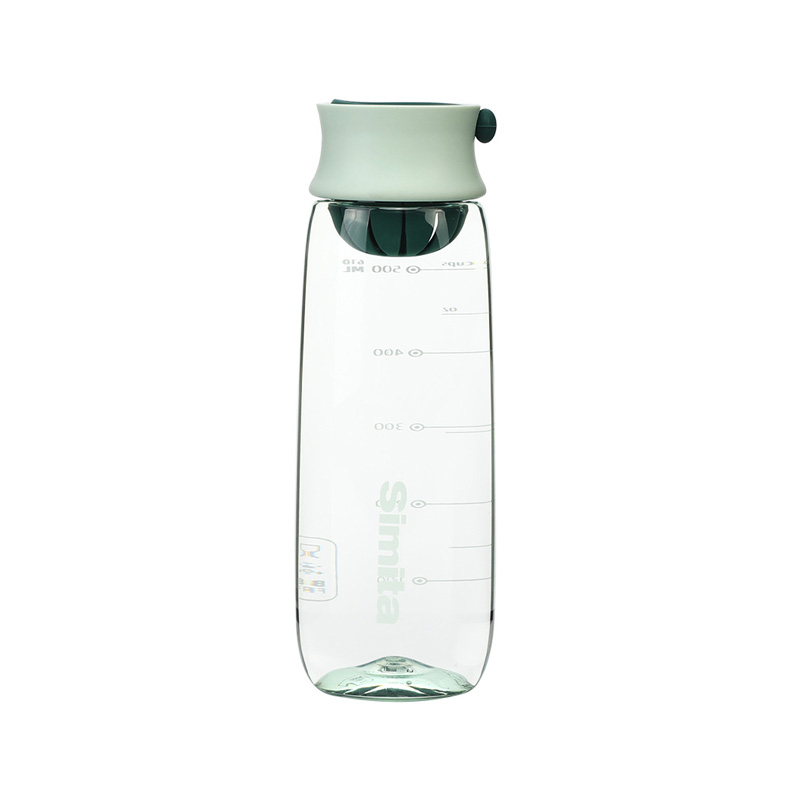 610ml雨点便携提手tritan塑料杯透明刻度水杯     奖品买什么好