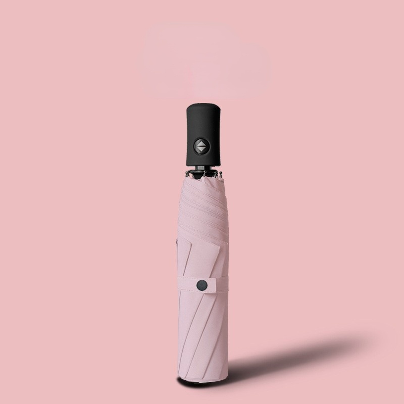 三折全自动晴雨伞 两用黑胶折叠伞 企业活动定制礼品