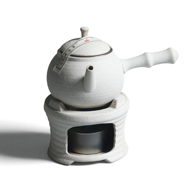 粗陶煮茶器具礼品套装 茶壶+底座+酒精燃料功夫茶具套装 送客户礼品