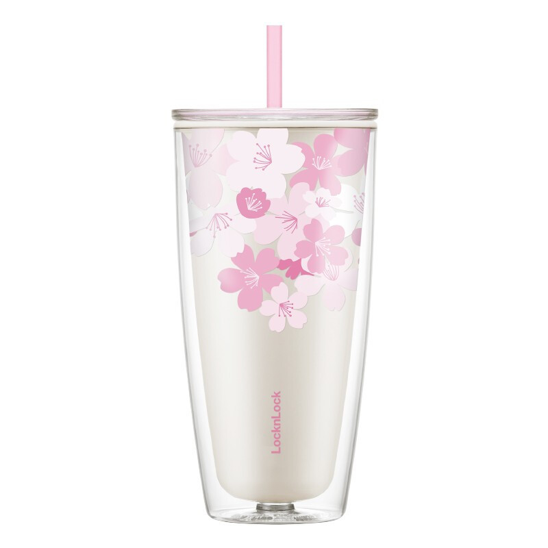 乐扣乐扣（Lock&Lock）樱花吸管杯750ml 公司活动个性奖品