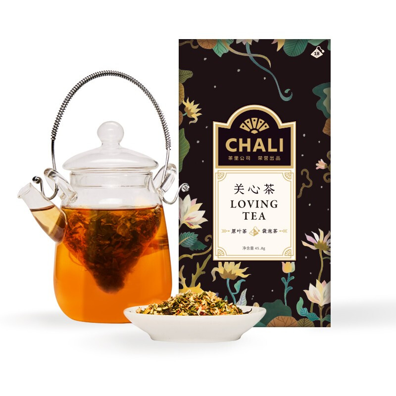 【关心茶】chali 健康花草茶 金银花菊花蒲公英茶组合花茶包2.5g*18包