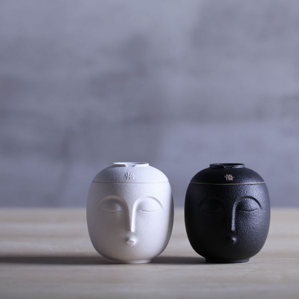 万仟堂（Edenus）陶瓷茶水杯 黑白悟泡茶杯 企业礼品