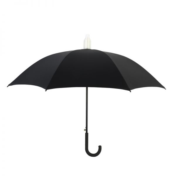 双龙骨防滴水套晴雨伞 23寸黑胶长柄伞 雨伞定制