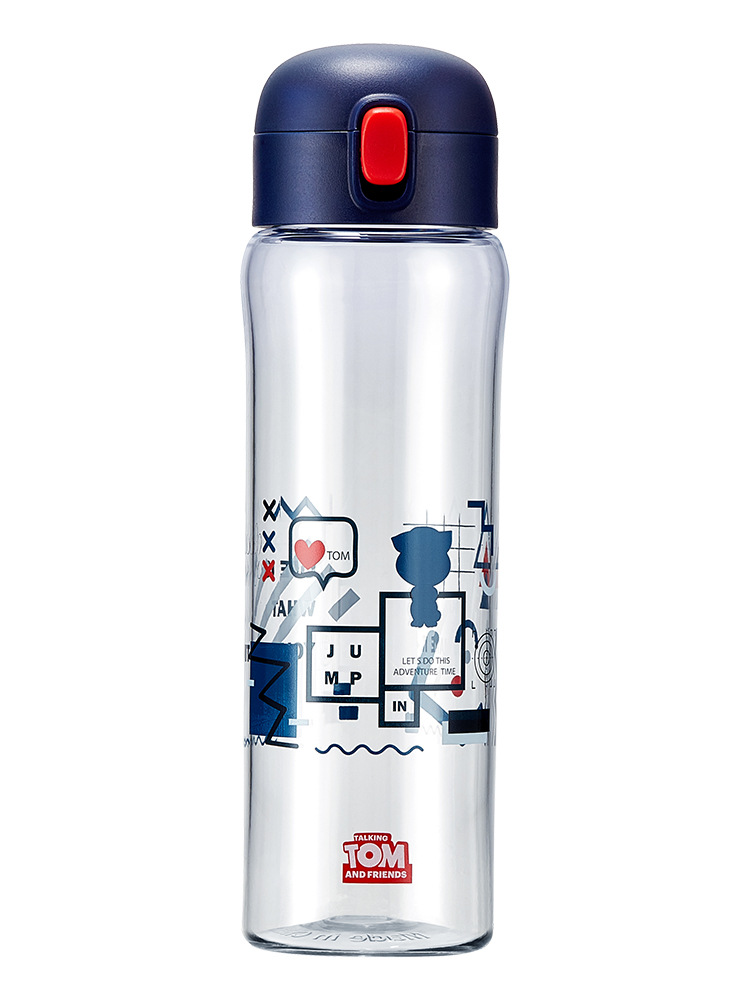 酷猫双层玻璃杯 双层隔热带滤网茶水分离水杯350ml 商务小礼品