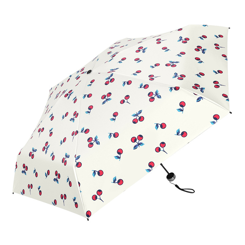 手提圆环遮阳伞防晒伞 便携折叠雨伞晴雨两用 活动宣传礼品