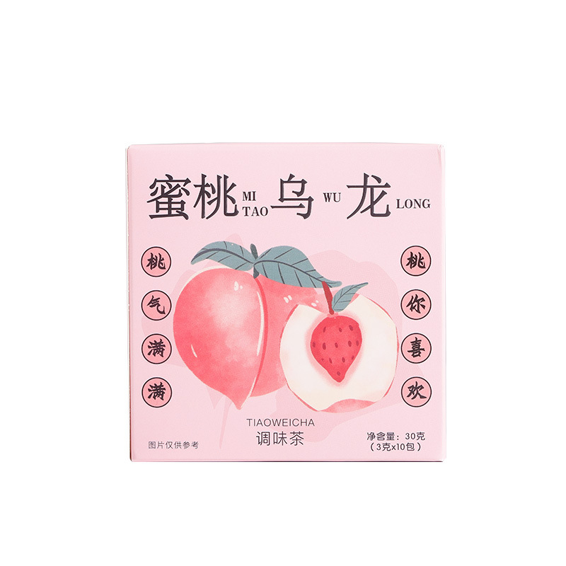 盒装蜜桃乌龙茶茶包3g*10包 水果茶三角袋装调味 网红花果茶礼品