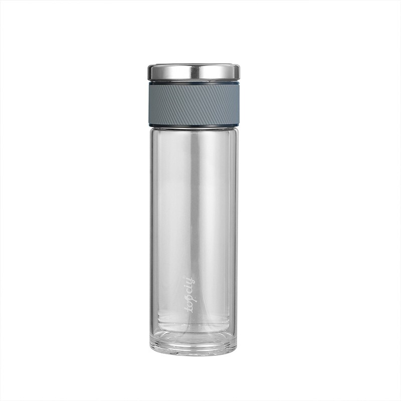 雅品泡茶师  双层高硼硅隔热防烫玻璃泡茶杯  开业小礼品