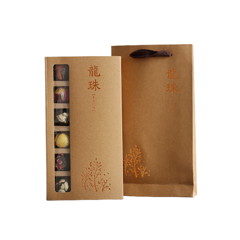 云南龙珠花茶6味礼盒装 玫瑰茉莉花普洱生茶 送客户茶叶礼品