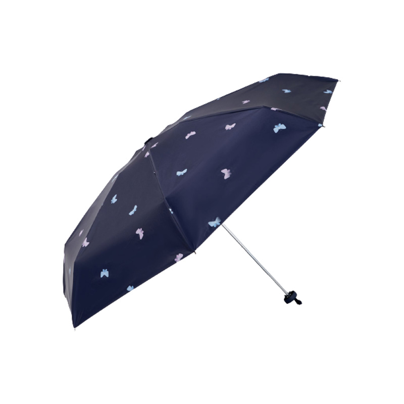 天堂伞 梦蝶五折伞口袋伞 防晒黑胶晴雨两用伞迷你伞 活动礼品
