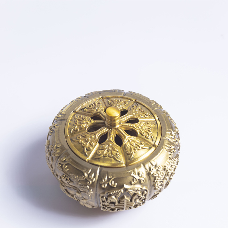 仿古铜器铜铜香炉工艺品摆件 仿古香壶 家居装饰