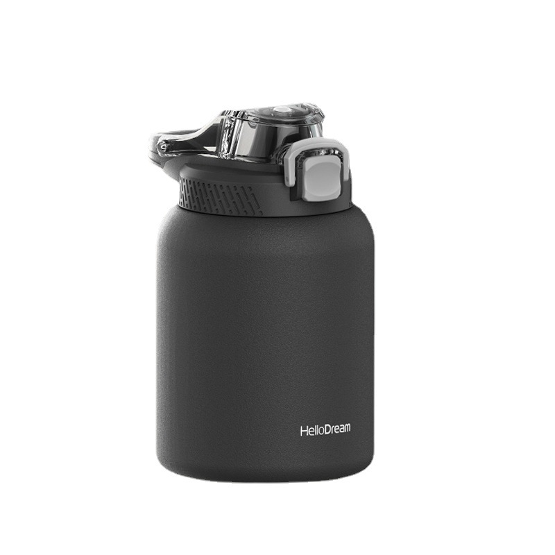 畅饮磨砂保温杯1000ML 大容量便携提手水壶 实用的奖品