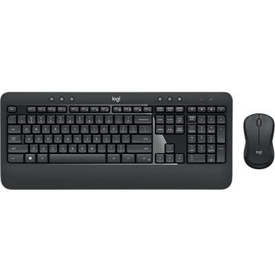 Logitech 罗技无线音键鼠套装 家用办公防泼溅打字专用 商务办公礼品