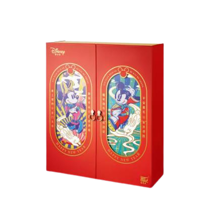 【奇开得胜】Disney迪士尼 新年开门抽屉礼盒 饼干坚果软糖 国潮伴手礼