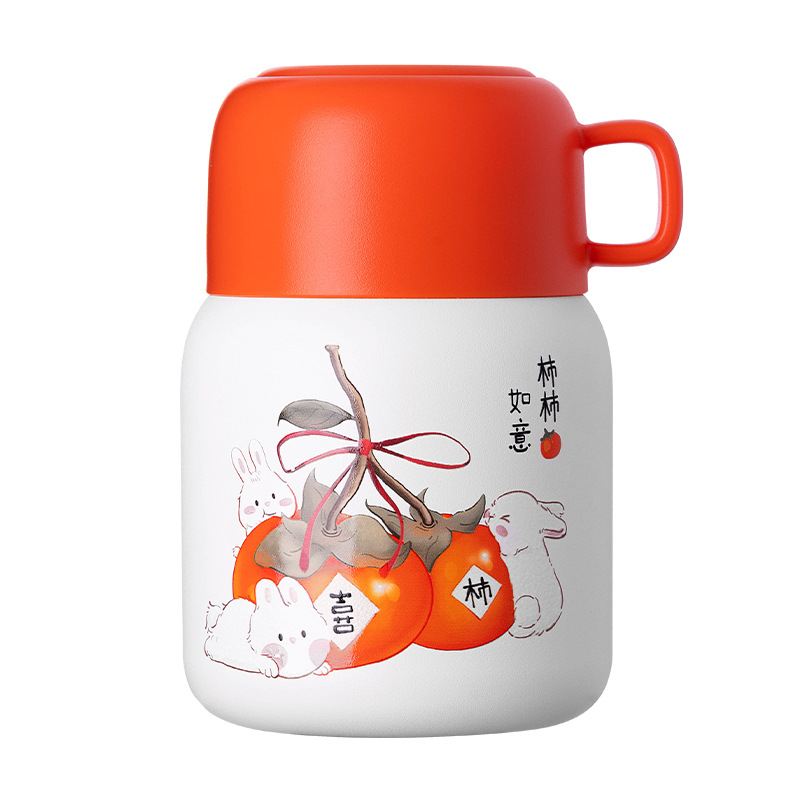 【柿柿如意】焖烧杯 真空食品级316便当壶 年会奖品