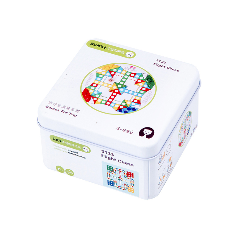 旅行铁盒系列 木质拼图积木游戏棋益智玩具 趣味玩具礼品