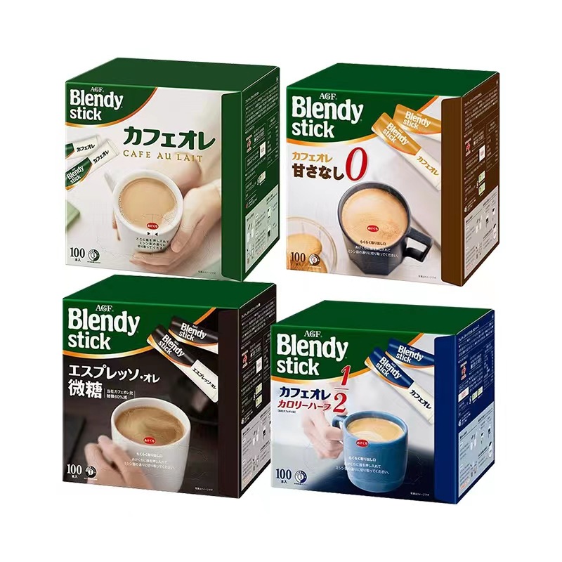 日本AGF Blendy三合一速溶牛奶咖啡  多款式可选 咖啡饮料礼品