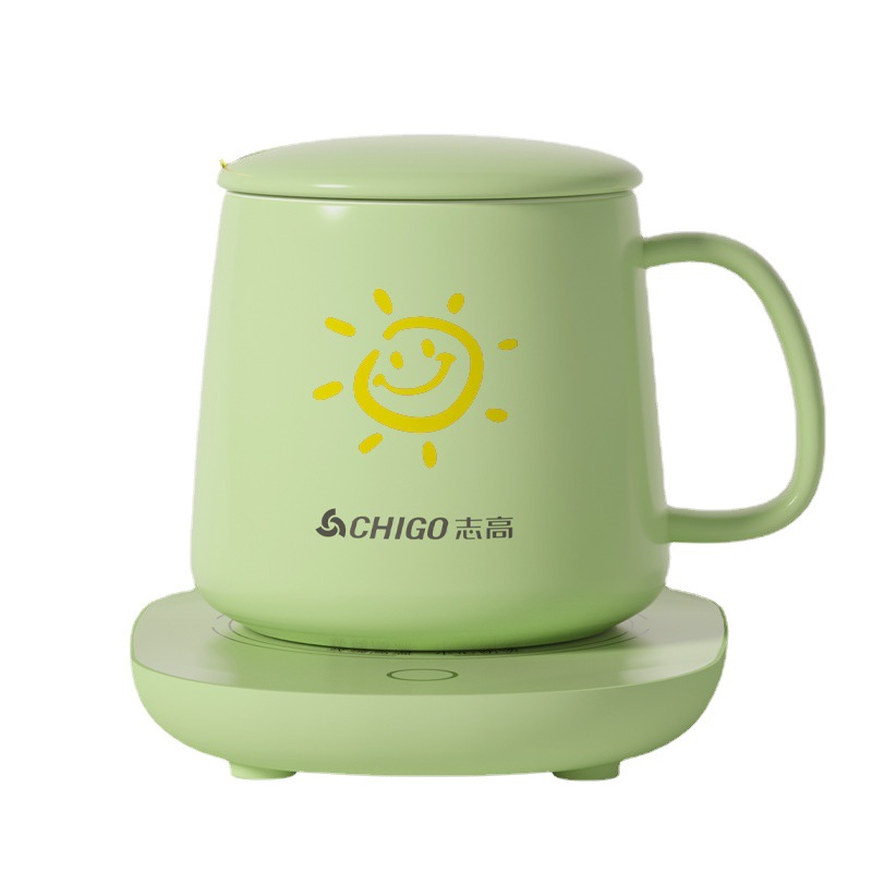 志高（CHIGO)55度暖暖杯礼盒套装 加热杯垫+马克杯 三八节日伴手礼
