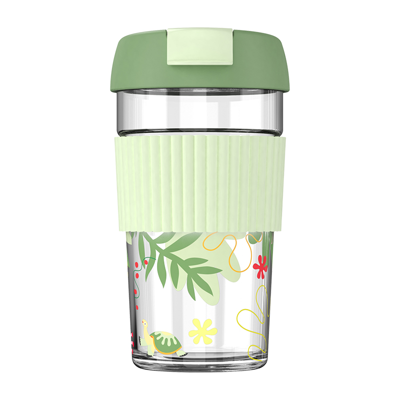 海岛派对彩虹杯Venus 密封防滑玻璃直身水杯 员工活动小奖品