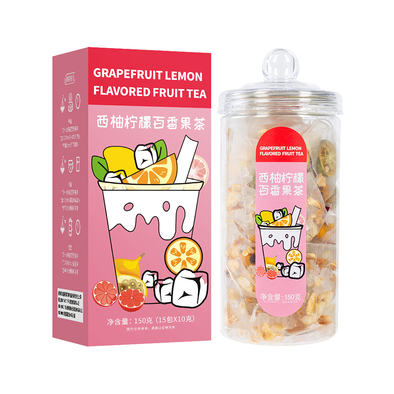 四季缤纷水果茶 西柚柠檬百香果果茶15*10g 活动伴手礼礼品